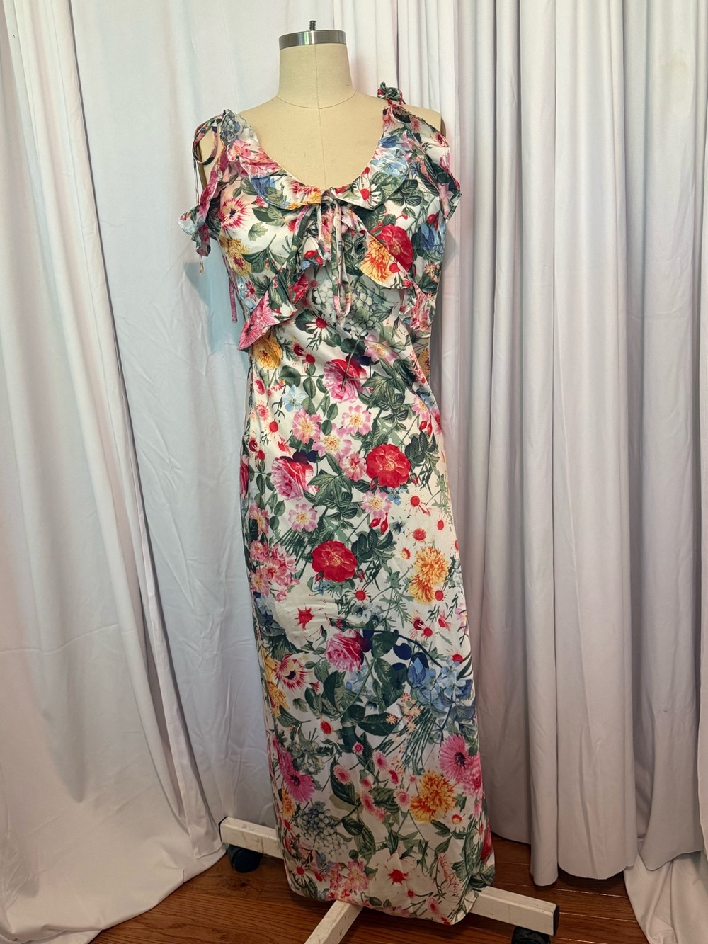 Floral Satin Dress